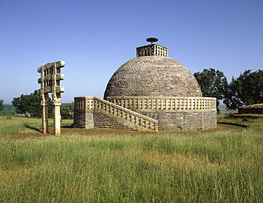 Stupa No. 3 at the Sanchi, UNESCO World Heritate Site, Madhya Pradesh, India, Asia