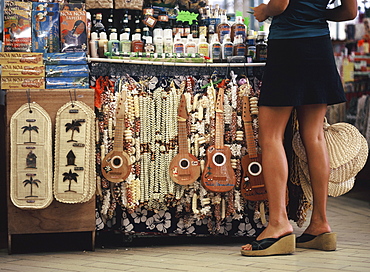 Souvenir shop, Tahiti, Society Islands, French Polynesia, South Pacific, Pacific