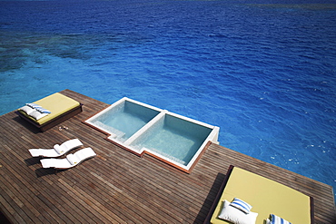 Pool at the Coco Spa at Coco Palm Bodu Hithi, Maldives, Indian Ocean, Asia