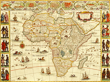 Old Map of Africa