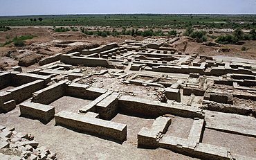 View of the ruins, Mohenjodaro, UNESCO World Heritage Site, Pakistan, Asia