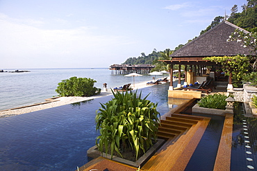 Pool at Pangkor Laut Resort in Malaysia, Southeast Asia, Asia
 