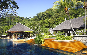 Pool at Pangkor Laut Resort in Malaysia, Southeast Asia, Asia
 