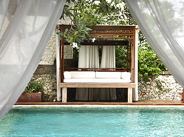 Pool at the villa at Ayana Resort and Spa, formerly the Ritz Carlton Bali Resort and Spa, in Bali, Indonesia, Southeast Asia, Asia
 