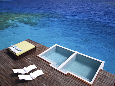 Pool at the Spa at the Coco Palm Bodu Hithi in the Maldives, Indian Ocean, Asia