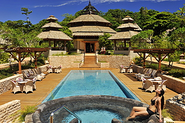 Pool, Shangri La Boracay Resort and Spa in Boracay, Philippines, Southeast Asia, Asia