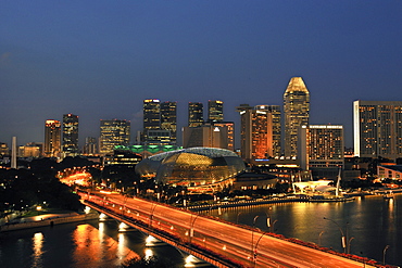 View of Esplanade, Singapore, Southeast Asia, Asia