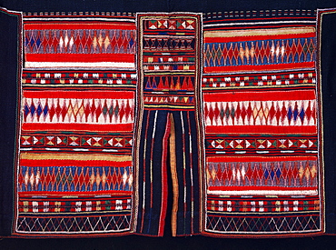 Textile of Akha Mountain Tribe, Northern Thailand, Southeast Asia, Asia