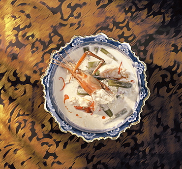 River prawn in coconut milk, a Thai dish, Thailand, Southeast Asia, Asia