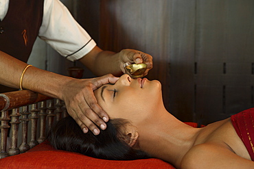 Nasyam Treatment at Ayurmana, Kumarakom in Kerala, India, Asia