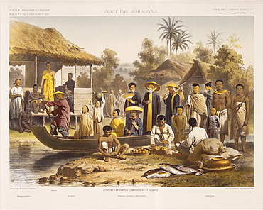 People of Siam, Cambodia and Annam, from Exploration de L'Indo-Chine by Delaporte, Southeast Asia, Asia