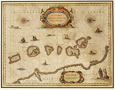 An 18th century map of the Moluccas, The Spice Islands, Indonesia, Southeast Asia, Asia