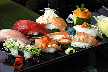 Close-up of sushi, Japan, Asia
