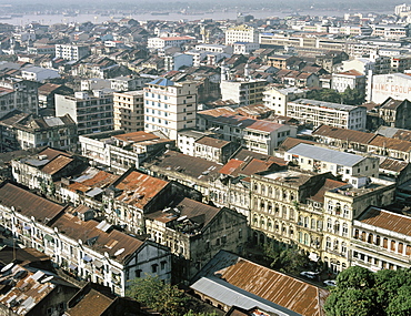 View of Yangon (Rangoon), Myanmar (Burma), Asia