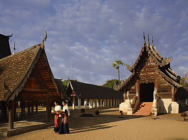 Wat Ton Kwen, a classic example of Lanna architecture, Chiang Mai, Thailand, Southeast Asia, Asia