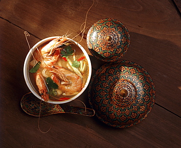 Tom Yum Goong, spicy soup with lemongrass and galangal, Thailand, Southeast Asia, Asia