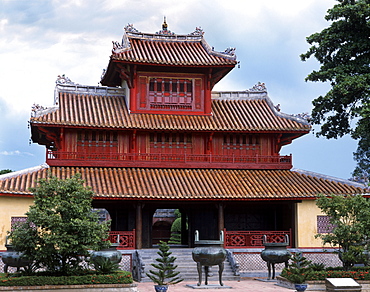 Hien Lam, the Pavilion of the Glorious Coming, The Citadel at Hue, Vietnam, Indochina, Southeast Asia, Asia