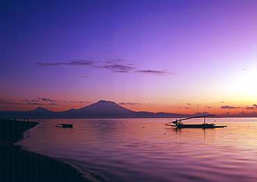 Sunrise at Sanur Beach, Bali, Indonesia, Southeast Asia, Asia