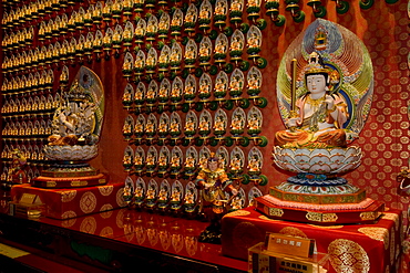 Avalokitesvara Hall in the Buddha Tooth Relic temple, Singapore, Southeast Asia, Asia