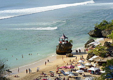 Padang Padang Beach and surfing hub, Bukit peninsula, Bali, Indonesia, Southeast Asia, Asia