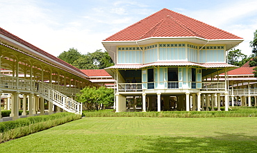 Maruekhathayawan Palace, summer residence of King Rama VI, now a museum, Chaham, near Hua Hin, Thailand, Southeast Asia, Asia