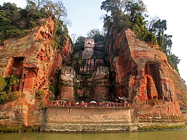Leshan Grand Buddha (Giant Buddha), UNESCO World Heritage Site, Leshan, Lingyun Shan Mountain, Sichuan, China, Asia