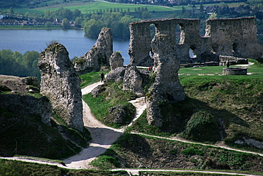 Chateau Gaillard and the River Seine, Eure, Normandy, France, Europe