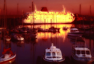 Newhaven harbour, Sussex, UK