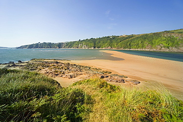 The Avon estuary, Bantham village, near Bigbury, South Hams, Devon, England, United Kingdom, Europe