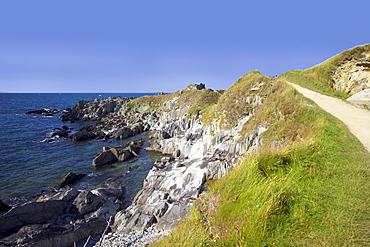 Locquirec, between Morlaix and Lannion, Armorican Corniche, Amorique Coast, Finistere, Brittany, France, Europe