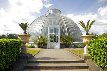 The Palm House conservatory, Kew Gardens, UNESCO World Heritage Site, London, England, United Kingdom, Europe