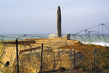 Pointe du Hoc (Le Hoc Point), site of D-Day landings in June 1944 during Second World War, Omaha Beach, Normandy, France, Europe