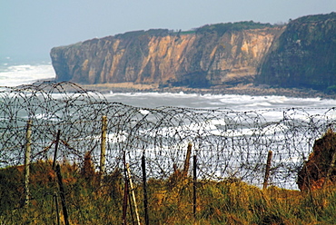 Pointe du Hoc (Le Hoc Point), site of D-Day landings in June 1944 during Second World War, Omaha Beach, Normandy, France, Europe