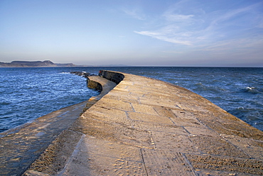 The Cobb harbour wall, Lyme Regis, Dorset, England, United Kingdom, Europe