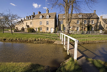 River Eye, Lower Slaughter, the Cotswolds, Gloucestershire, England, United Kingdom, Europe