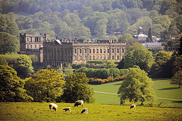 Chatsworth House, Peak District National Park, Derbyshire, England, United Kingdom, Europe