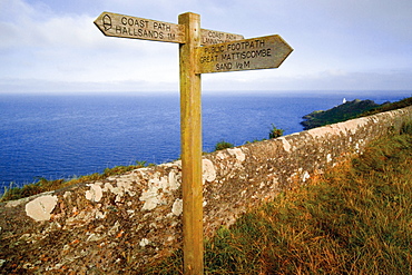 Start Point on South West Devon Coast Path, National Trust land, South Hams, Devon, England, United Kingdom, Europe