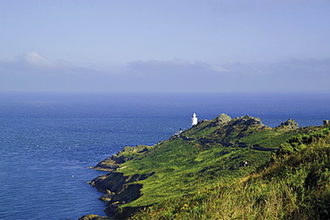 Start Point on South West Devon Coast Path, National Trust land and lighthouse, South Hams, Devon, England, United Kingdom, Europe