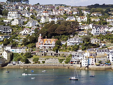 Salcombe and the Kingsbridge estuary from the village of East Portlemouth, South Hams, Devon, England, United Kingdom, Europe