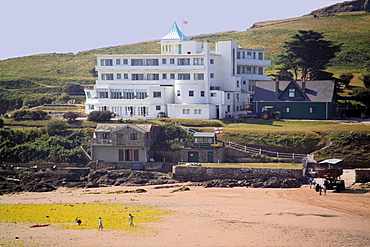 Burgh Island Hotel, Burgh Island, Bigbury on Sea, South Hams, Devon, England, United Kingdom, Europe