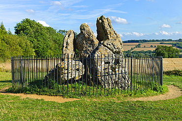 The Rollright Stones, an ancient site on the border of Oxfordshire and Warwickshire, England, United Kingdom, Europe