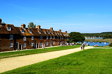 Bucklers Hard, maritime village theme park, alongside the Beaulieu River, Hampshire, England, United Kingdom, Europe