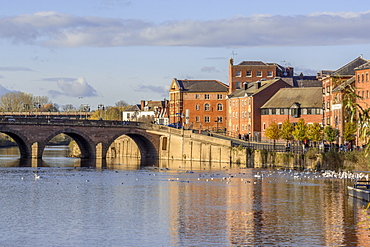 The River Severn, Worcester, Worcestershire, England, United Kingdom, Europe