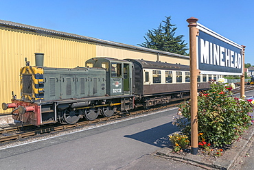 The West Somerset Railway, Minehead Station, Somerset, England, United Kingdom, Europe