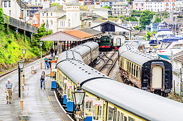 Dartmouth and Paignton Railway, Kingswear Station, Dartmouth, Devon, England, United Kingdom, Europe