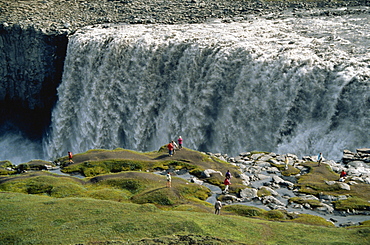 Dettifoss, Europe's largest waterfall on Jokulsa a Fjollum River, Iceland, Polar Regions