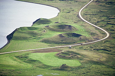 Skefilsholar, pseudocraters, Lake Myvatn, Iceland, Polar Regions