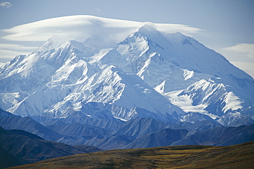 Mount McKinley, at 20320 feet the highest peak in North America, Denali National Park, Alaska, United States of America (U.S.A.), North America