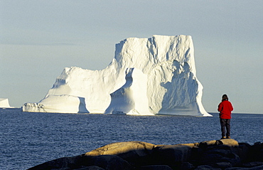 Icebergs in Disko Bay, Qeqertarsuag (Godhavn) on Disko Island, west coast, Greenland, Polar Regions