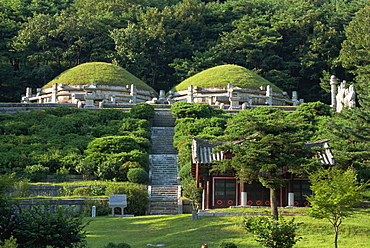 King Kongmin's tomb, Kaesong, North Korea, Asia